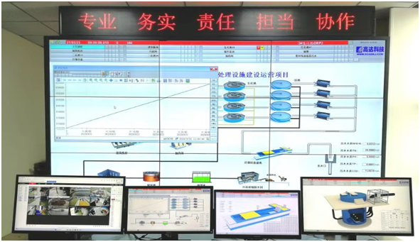 成都第五凈水廠的污水處理自動化項目中控系統