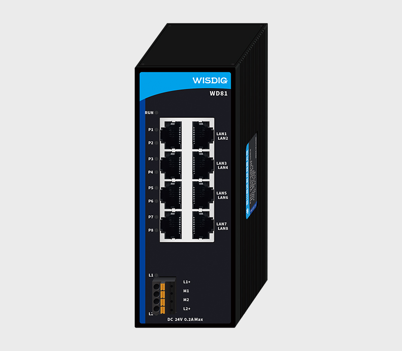 8 電口非網管型 100Mbit 工業以太網交換機